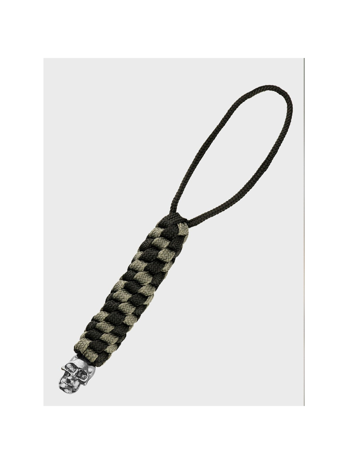 M-TAC Brelok Paracord Zawieszka Helix Skull Czarno-Szary