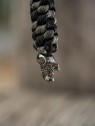 M-TAC Brelok Paracord Zawieszka Helix Skull Czarno-Szary