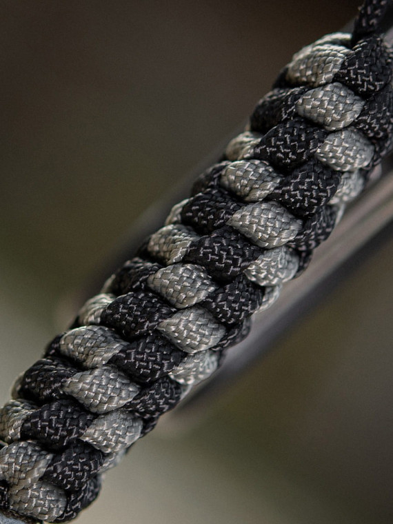 M-TAC Brelok Paracord Zawieszka Helix Skull Czarno-Szary