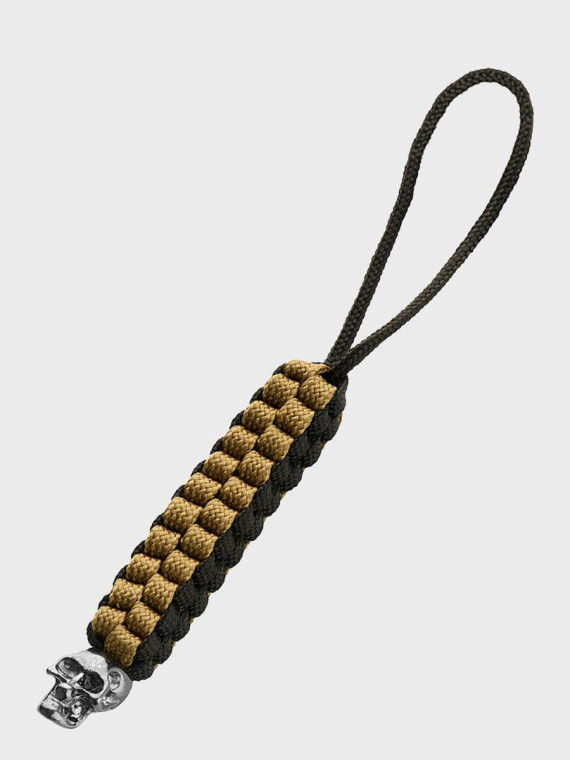 M-TAC Brelok Paracord Zawieszka Cuboid Skull Czarny-Coyote