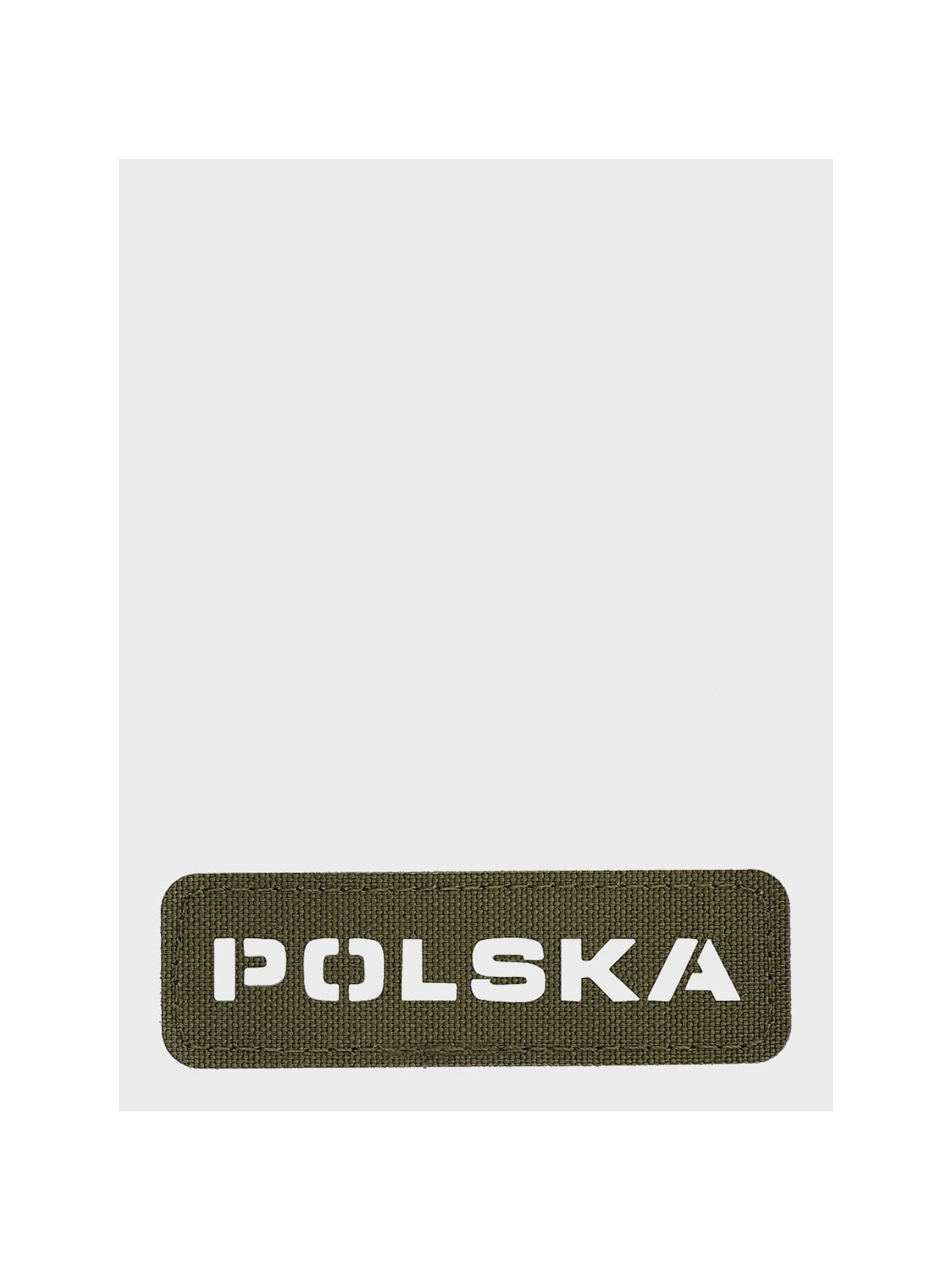 M-TAC Naszywka Polska Laser Cut Rzep 25x80mm OLIWKOWO-biała