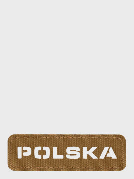 M-TAC Naszywka Polska Laser Cut Rzep 25x80mm Coyote-biały