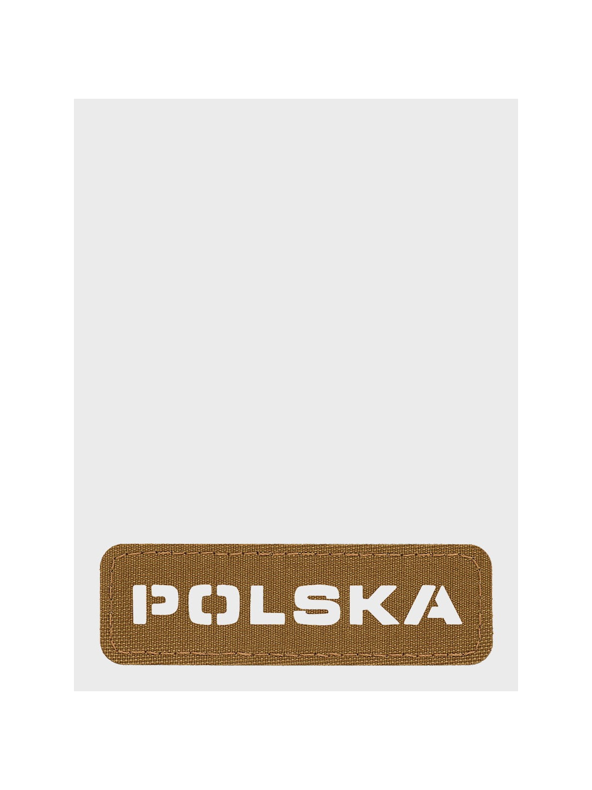 M-TAC Naszywka Polska Laser Cut Rzep 25x80mm Coyote-biały