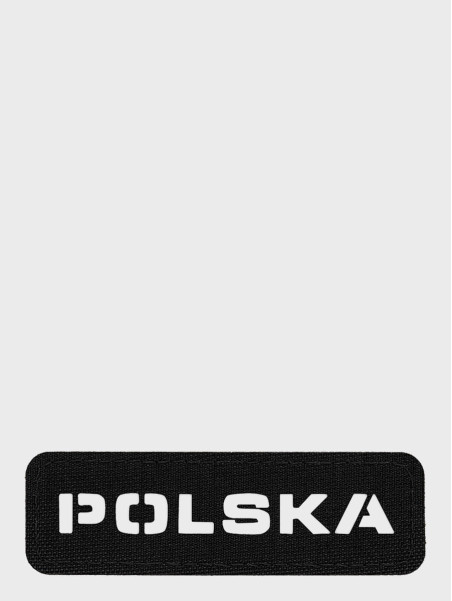 M-TAC Naszywka Polska Laser Cut Rzep 25x80mm Czarno-biały