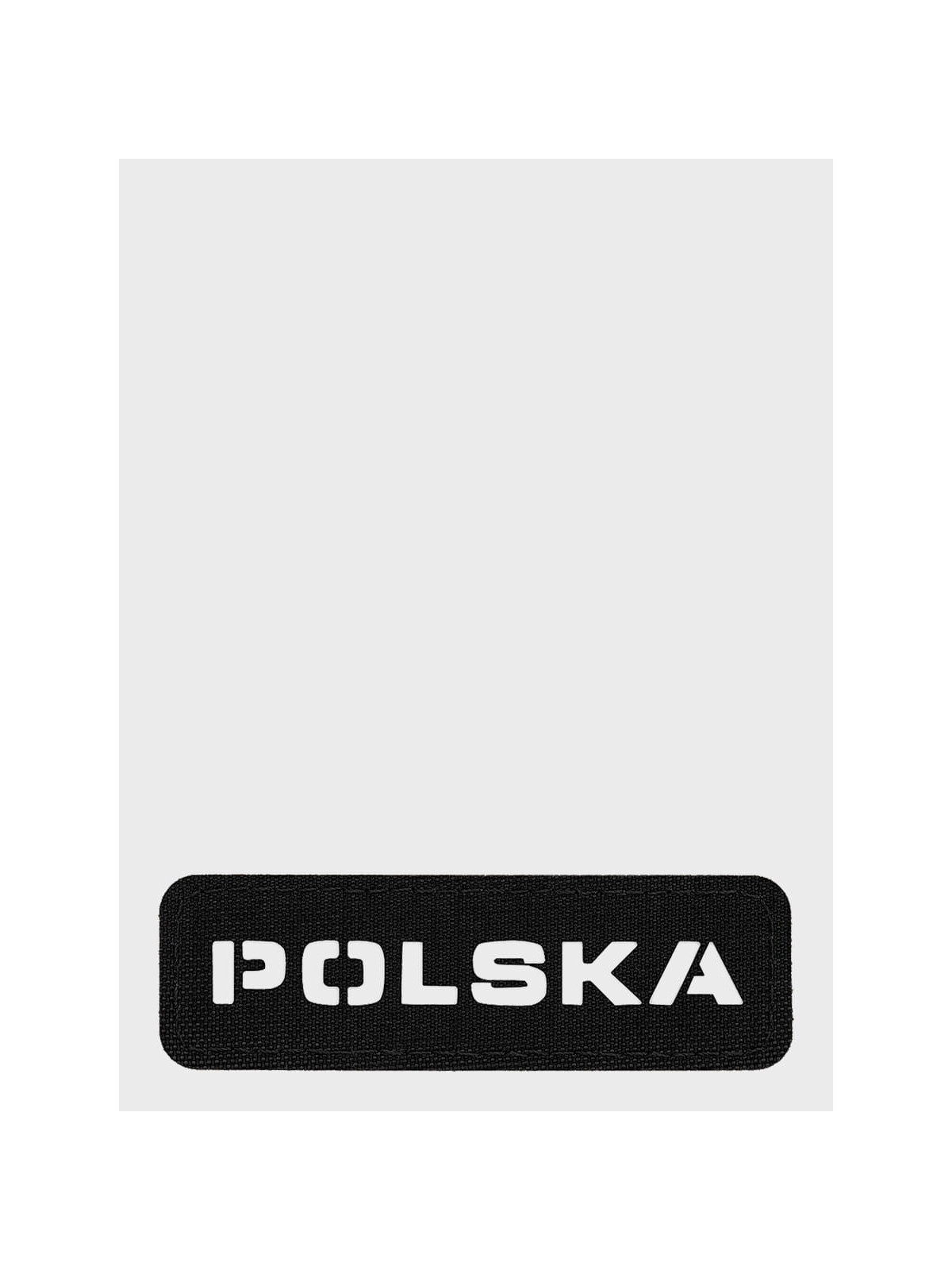 M-TAC Naszywka Polska Laser Cut Rzep 25x80mm Czarno-biały