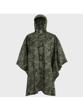 TEXAR Peleryna Przeciwdeszczowa Ponczo wojskowe z Kapturem WZ.93 PL CAMO