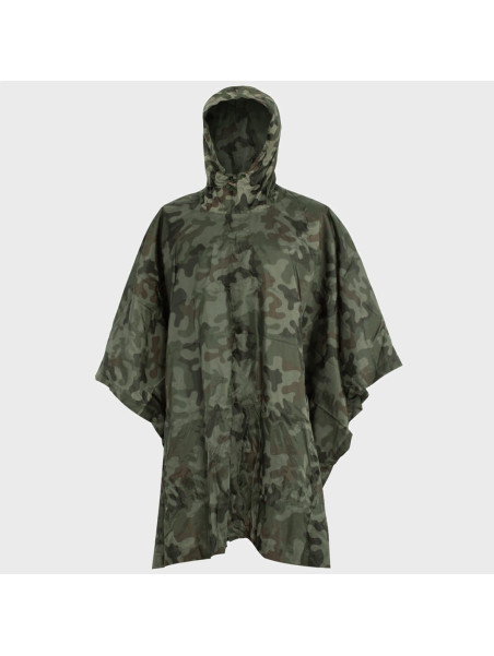 TEXAR Peleryna Przeciwdeszczowa Ponczo wojskowe z Kapturem WZ.93 PL CAMO