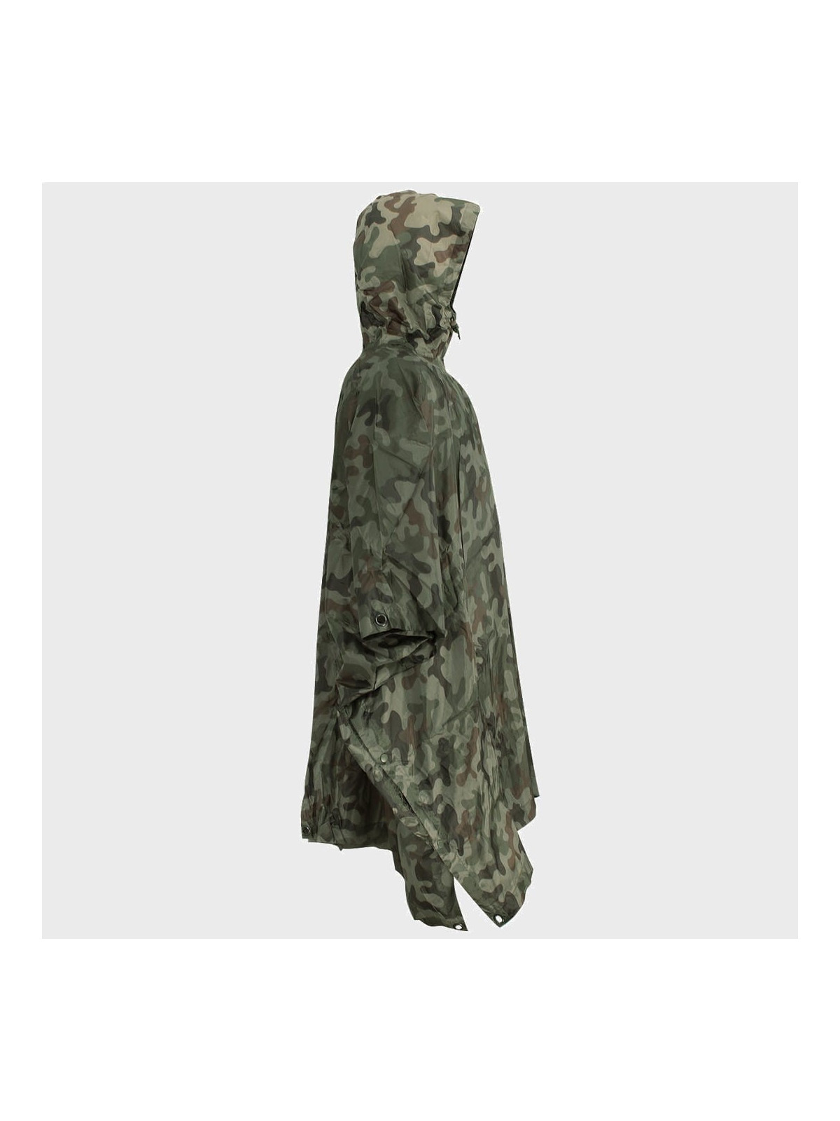 TEXAR Peleryna Przeciwdeszczowa Ponczo wojskowe z Kapturem WZ.93 PL CAMO