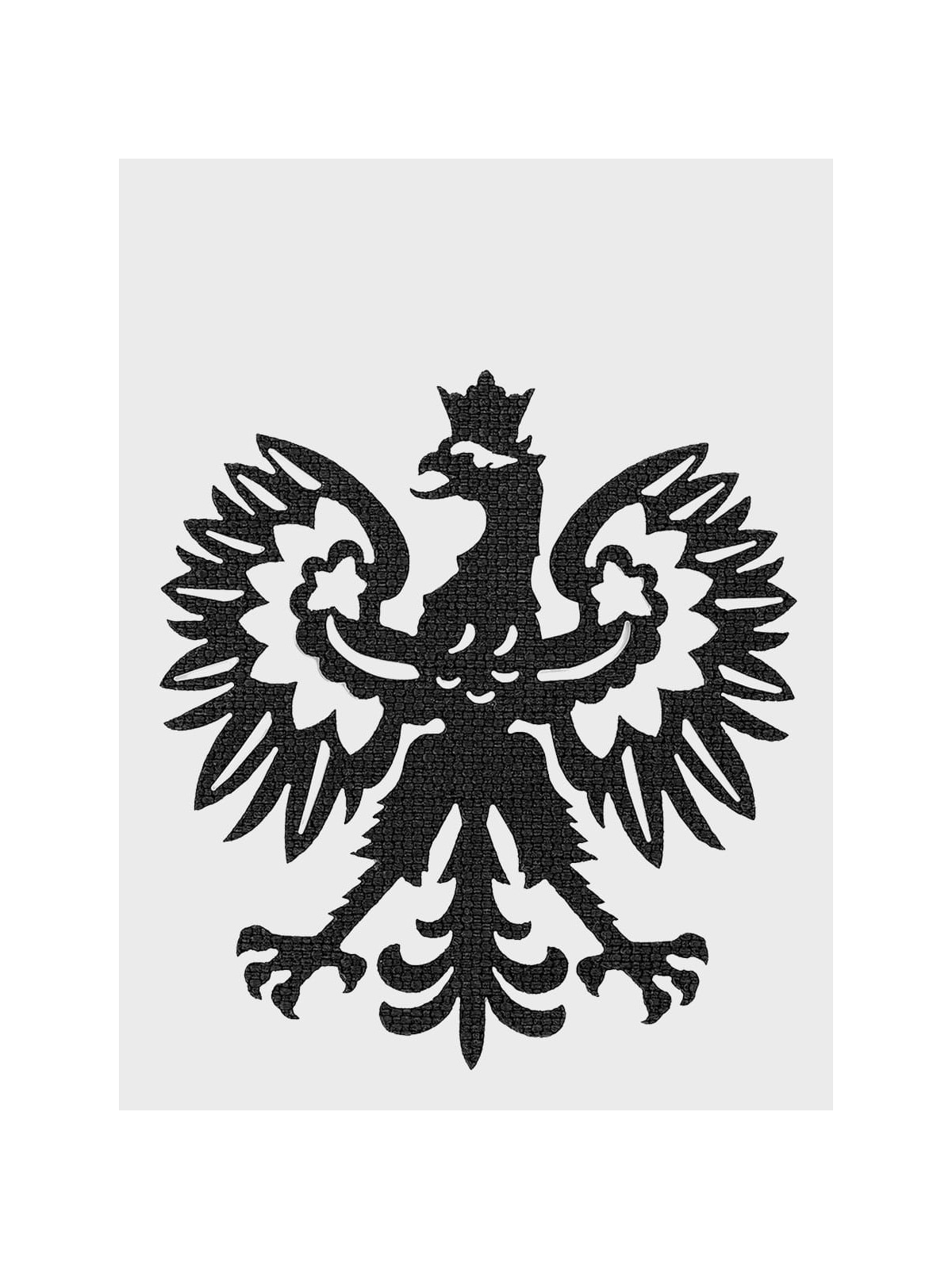 M-TAC NASZYWKA POLSKI ORZEŁ LASER CUT RZEP CZARNA