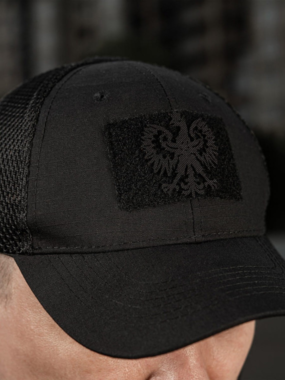M-TAC NASZYWKA POLSKI ORZEŁ LASER CUT RZEP CZARNA