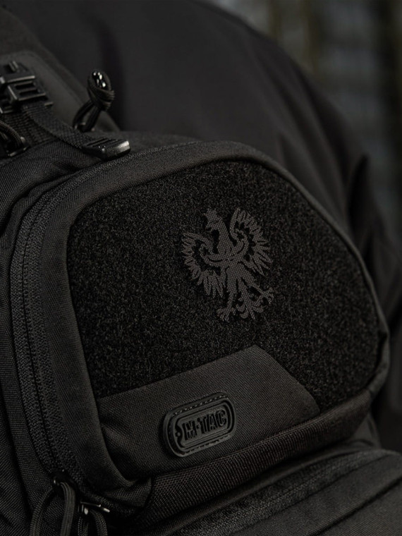 M-TAC NASZYWKA POLSKI ORZEŁ LASER CUT RZEP CZARNA