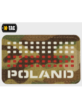 M-TAC NASZYWKA POLAND FLAGA RZEP 50/80 MULTICAM