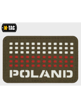 M-TAC NASZYWKA POLAND FLAGA RZEP 50/80 Oliwkowa