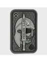 M-TAC NASZYWKA 3D MOLON LABE ACE SPARTAN PVC SZARA