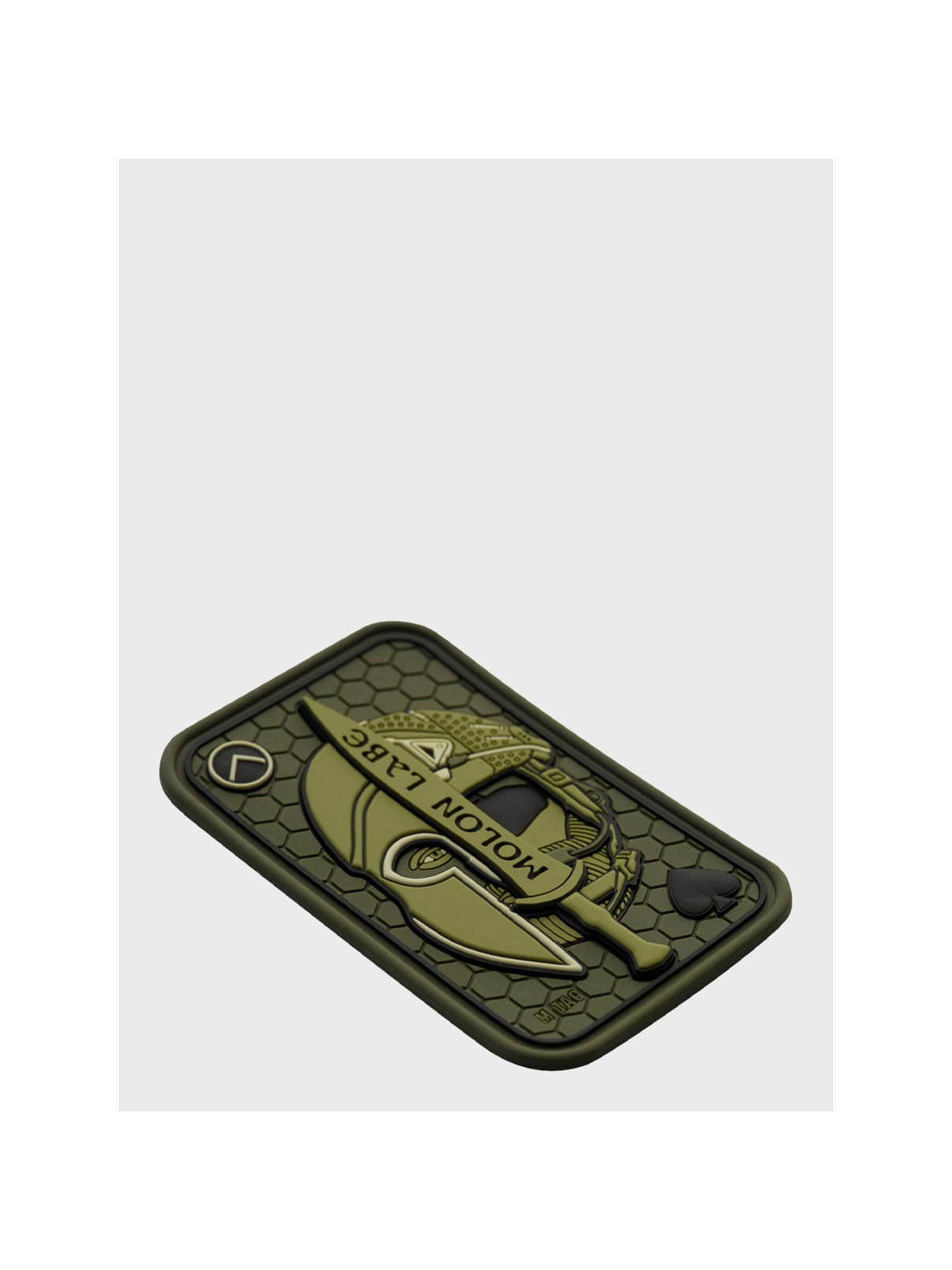 M-TAC NASZYWKA 3D MOLON LABE ACE SPARTAN PVC OLIWKOWA
