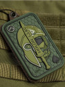 M-TAC NASZYWKA 3D MOLON LABE ACE SPARTAN PVC OLIWKOWA