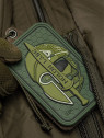M-TAC NASZYWKA 3D MOLON LABE ACE SPARTAN PVC OLIWKOWA