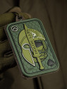 M-TAC NASZYWKA 3D MOLON LABE ACE SPARTAN PVC OLIWKOWA