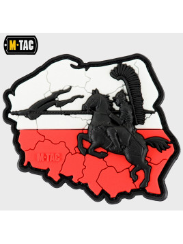 M-TAC NASZYWKA 3D HUSARIA PVC BIAŁO-CZERWONA