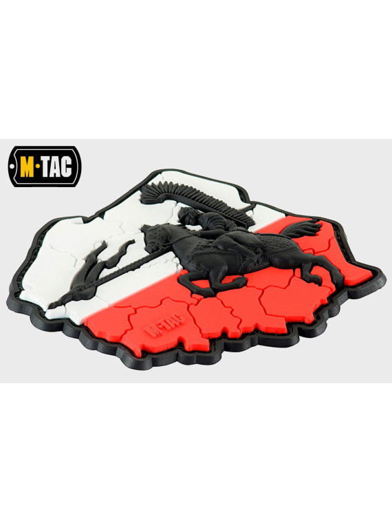 M-TAC NASZYWKA 3D HUSARIA PVC BIAŁO-CZERWONA