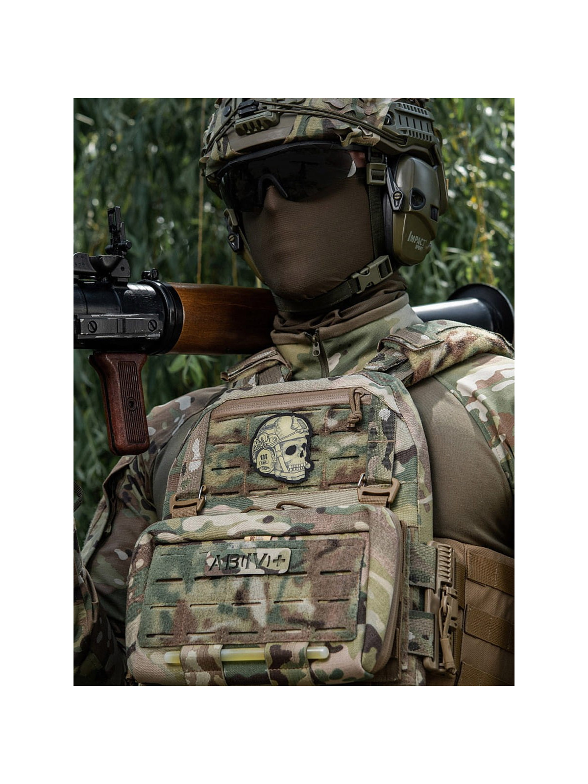M-TAC NASZYWKA OPERATOR CZASZKA NADRUK COYOTE