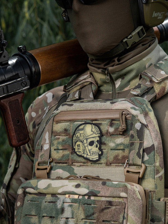M-TAC NASZYWKA OPERATOR CZASZKA NADRUK COYOTE