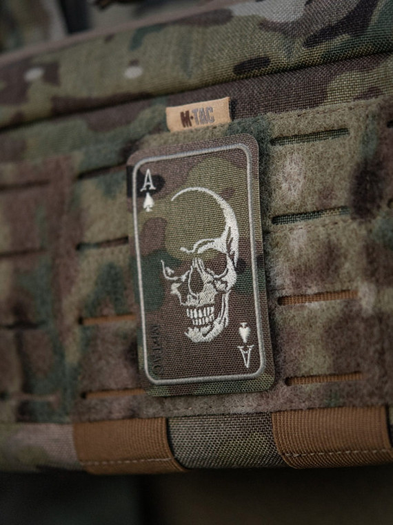 M-TAC NASZYWKA FACE OF WAR CZASZKA HAFTOWANA MULTICAM