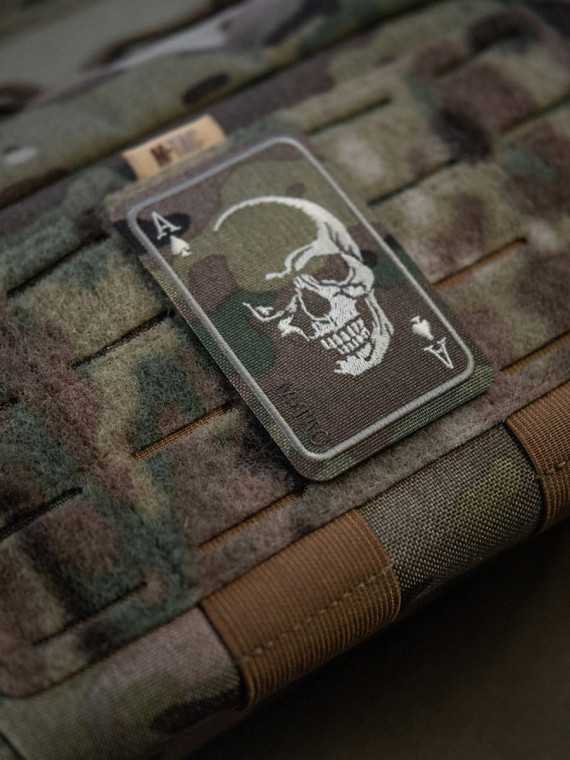 M-TAC NASZYWKA FACE OF WAR CZASZKA HAFTOWANA MULTICAM