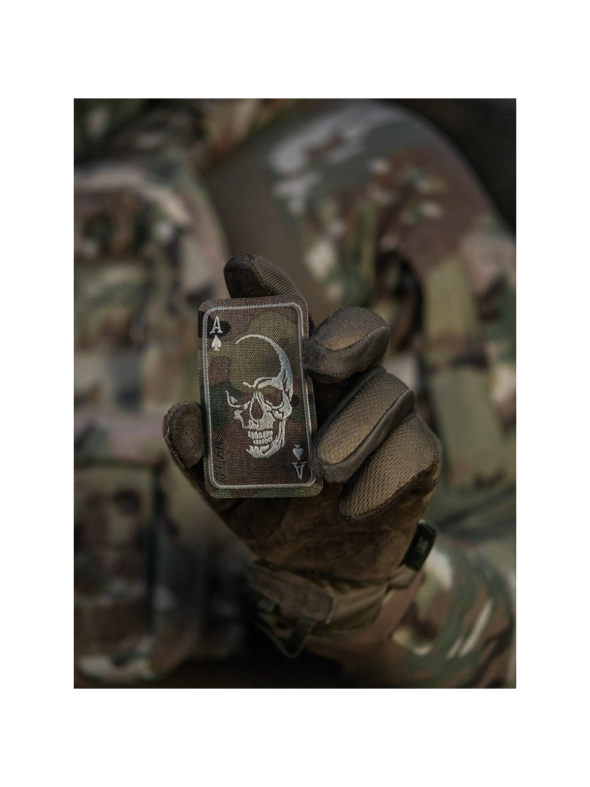 M-TAC NASZYWKA FACE OF WAR CZASZKA HAFTOWANA MULTICAM