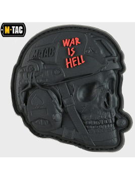 M-TAC NASZYWKA 3D WAR IS HELL PVC CZARNA