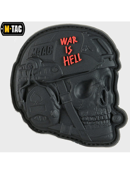 M-TAC NASZYWKA 3D WAR IS HELL PVC CZARNA