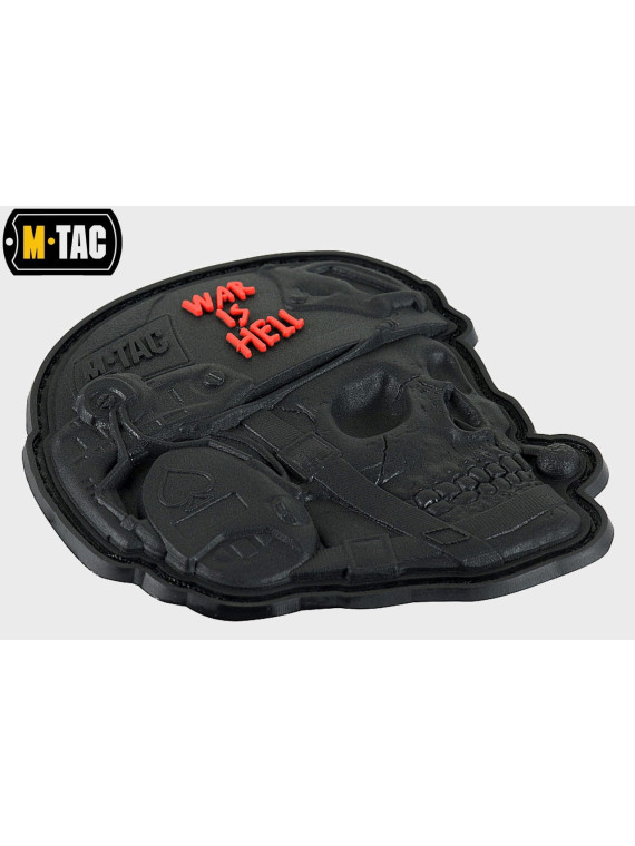 M-TAC NASZYWKA 3D WAR IS HELL PVC CZARNA