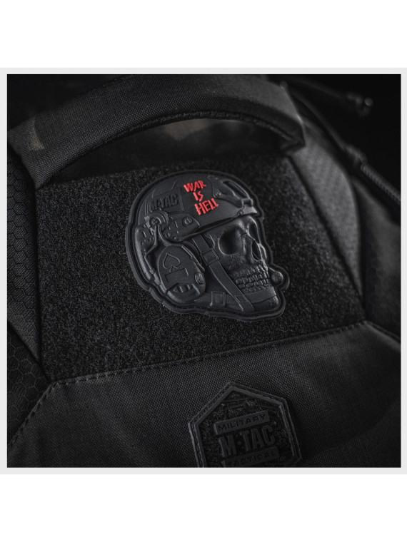 M-TAC NASZYWKA 3D WAR IS HELL PVC CZARNA