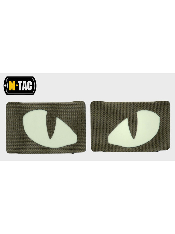 M-TAC Naszywka TIGER EYES Laser Cut OLIWKOWO-FLUORESCENCYJNY
