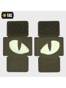 M-TAC Naszywka TIGER EYES Laser Cut OLIWKOWO-FLUORESCENCYJNY
