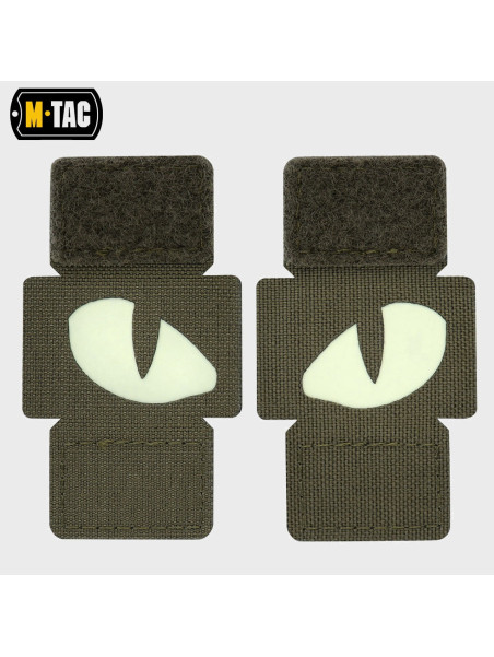 M-TAC Naszywka TIGER EYES Laser Cut OLIWKOWO-FLUORESCENCYJNY