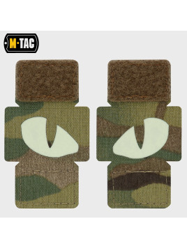 M-TAC NASZYWKA 3D TIGER EYE LASER CUT MULTICAM-FLUORESCENCYJNY 