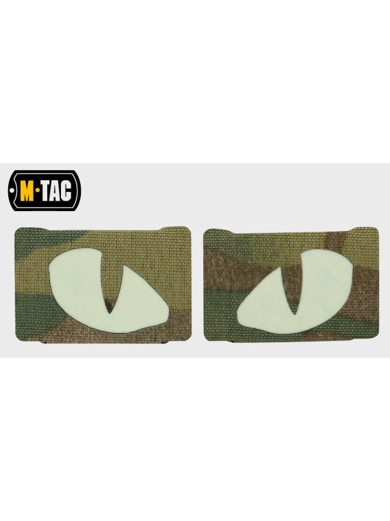 M-TAC NASZYWKA 3D TIGER EYE LASER CUT MULTICAM-FLUORESCENCYJNY 