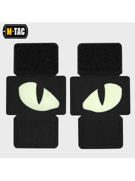 M-TAC Naszywka 3D TIGER EYES Laser Cut CZARNY-FLUORESCENCYJNY