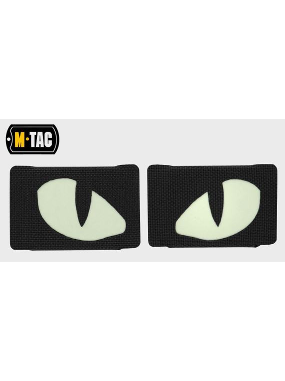 M-TAC Naszywka 3D TIGER EYES Laser Cut CZARNY-FLUORESCENCYJNY