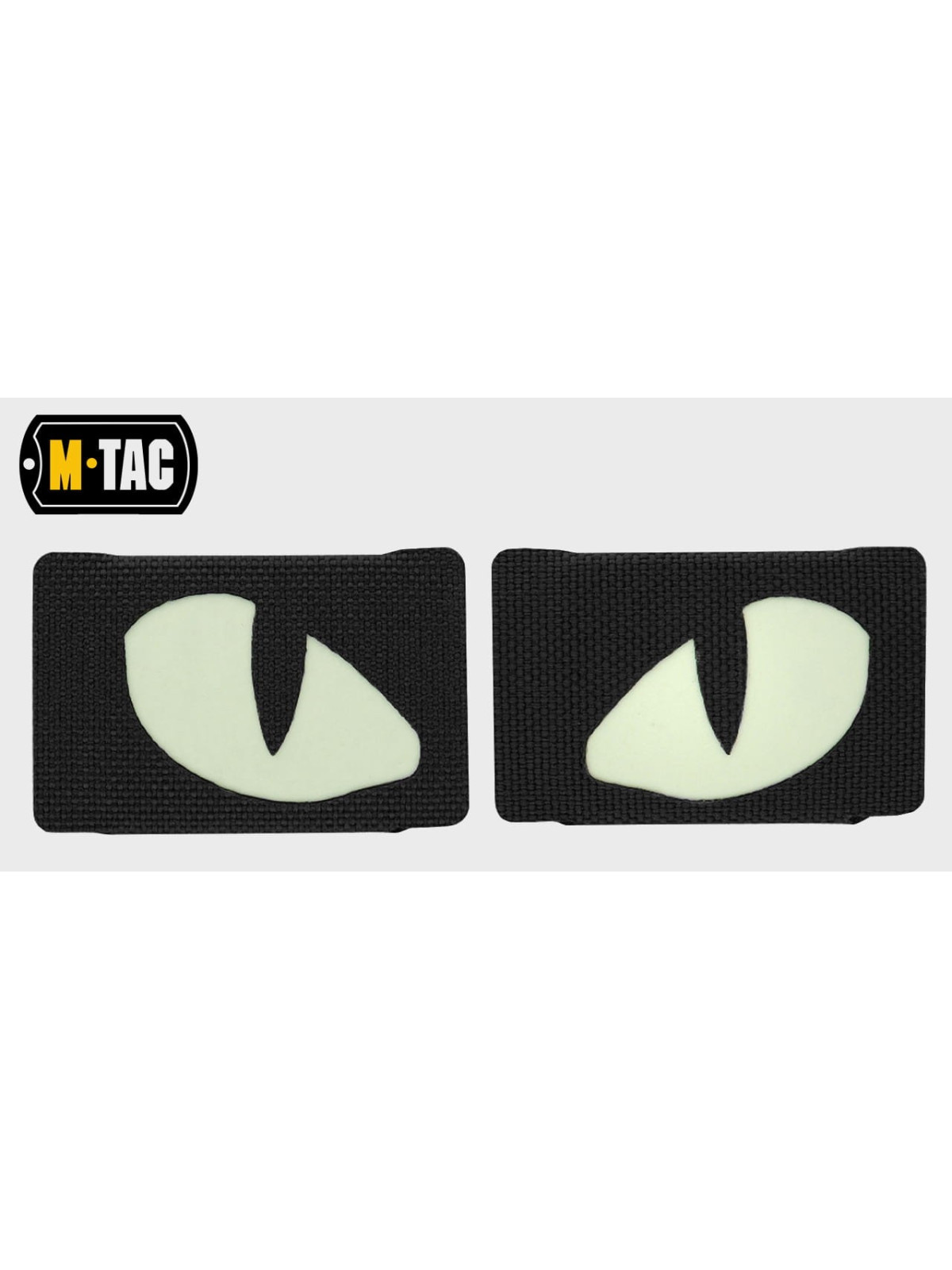 M-TAC Naszywka 3D TIGER EYES Laser Cut CZARNY-FLUORESCENCYJNY