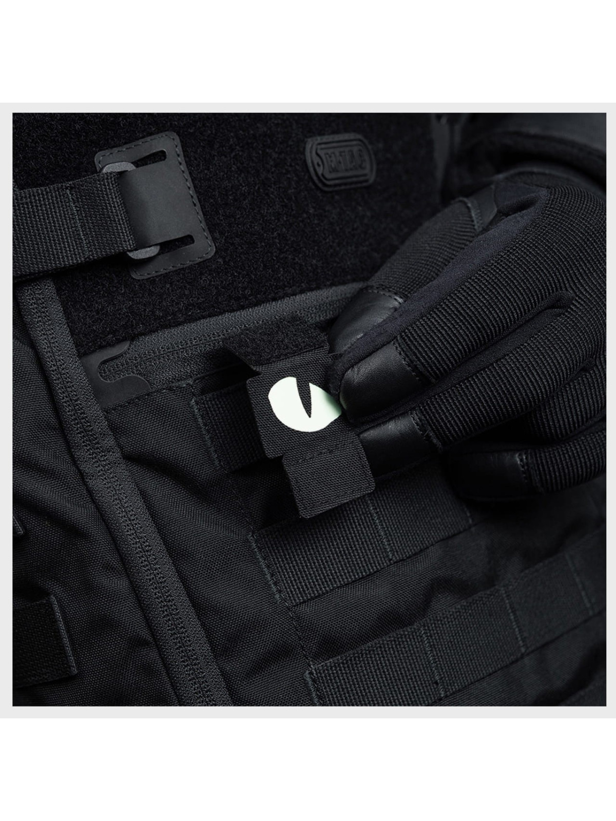 M-TAC Naszywka 3D TIGER EYES Laser Cut CZARNY-FLUORESCENCYJNY