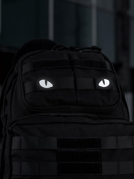 M-TAC NASZYWKA TIGER EYES CZARNO-FLUORESCENCYJNY