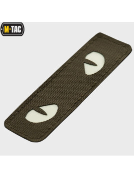 M-TAC Naszywka Kocie Oczy CAT EYES LASER Cut Oliwkowa Fluorescencyjna