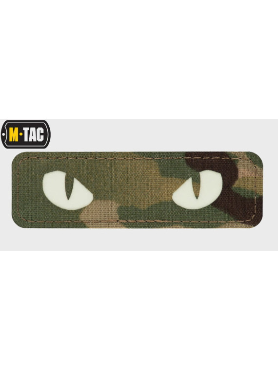 M-TAC Naszywka Kocie Oczy CAT EYES LASER Cut MULTICAM Fluorescencyjna