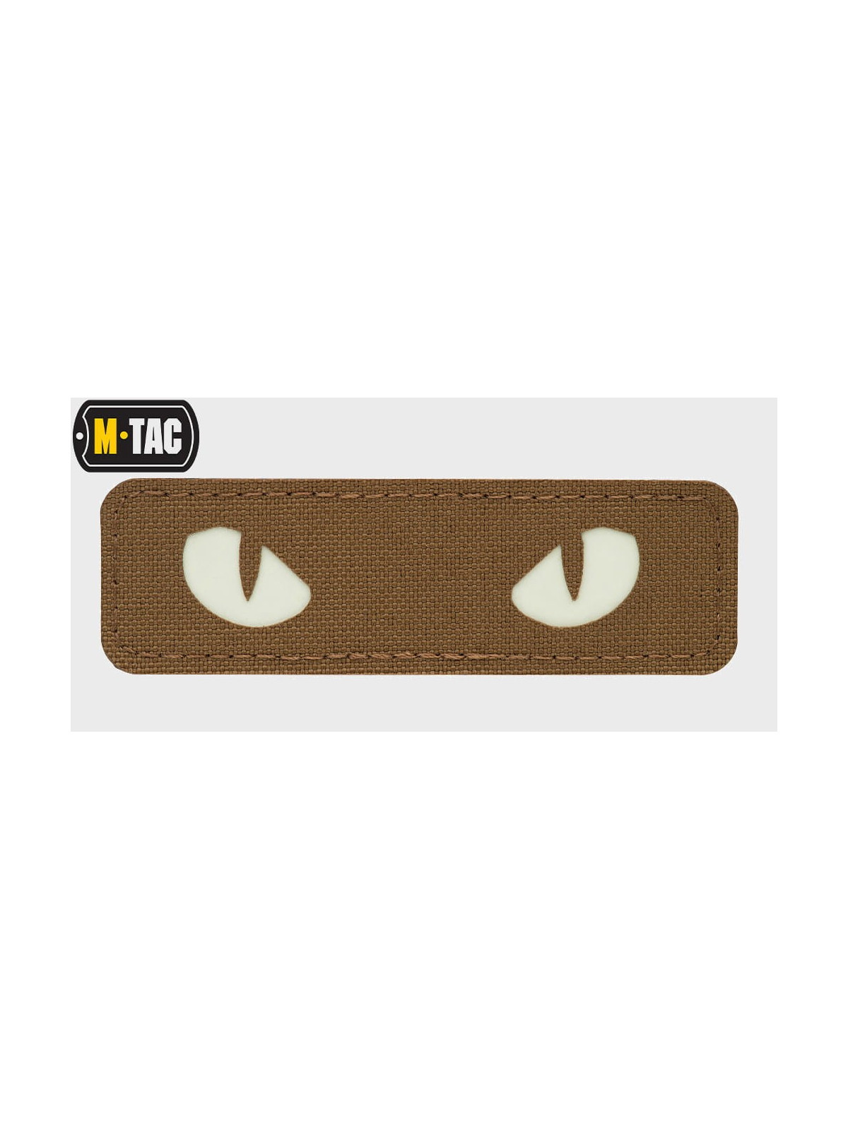 M-TAC Naszywka Kocie Oczy CAT EYES LASER Cut COYOTE Fluorescencyjna
