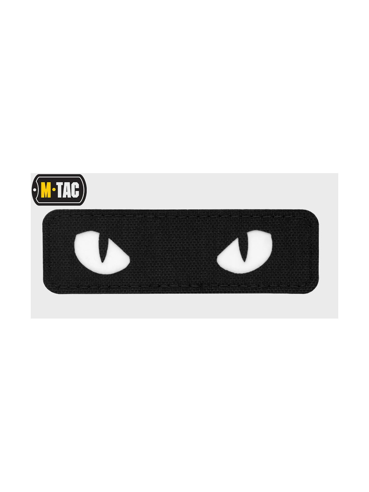 M-TAC Naszywka Kocie Oczy CAT EYES LASER Cut CZARNA Fluorescencyjna