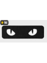 M-TAC Naszywka Kocie Oczy CAT EYES LASER Cut CZARNA Fluorescencyjna