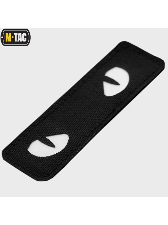M-TAC Naszywka Kocie Oczy CAT EYES LASER Cut CZARNA Fluorescencyjna