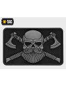 M-TAC NASZYWKA 3D BEARDED SKULL PVC CZARNO-SZARA